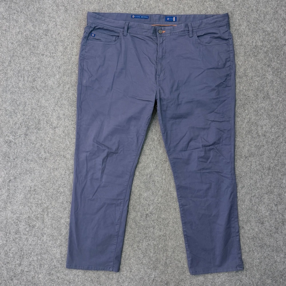 Stitch Navy Blue 5 Pocket Stitch's Britches Heston Pants Men's Size 44x29*